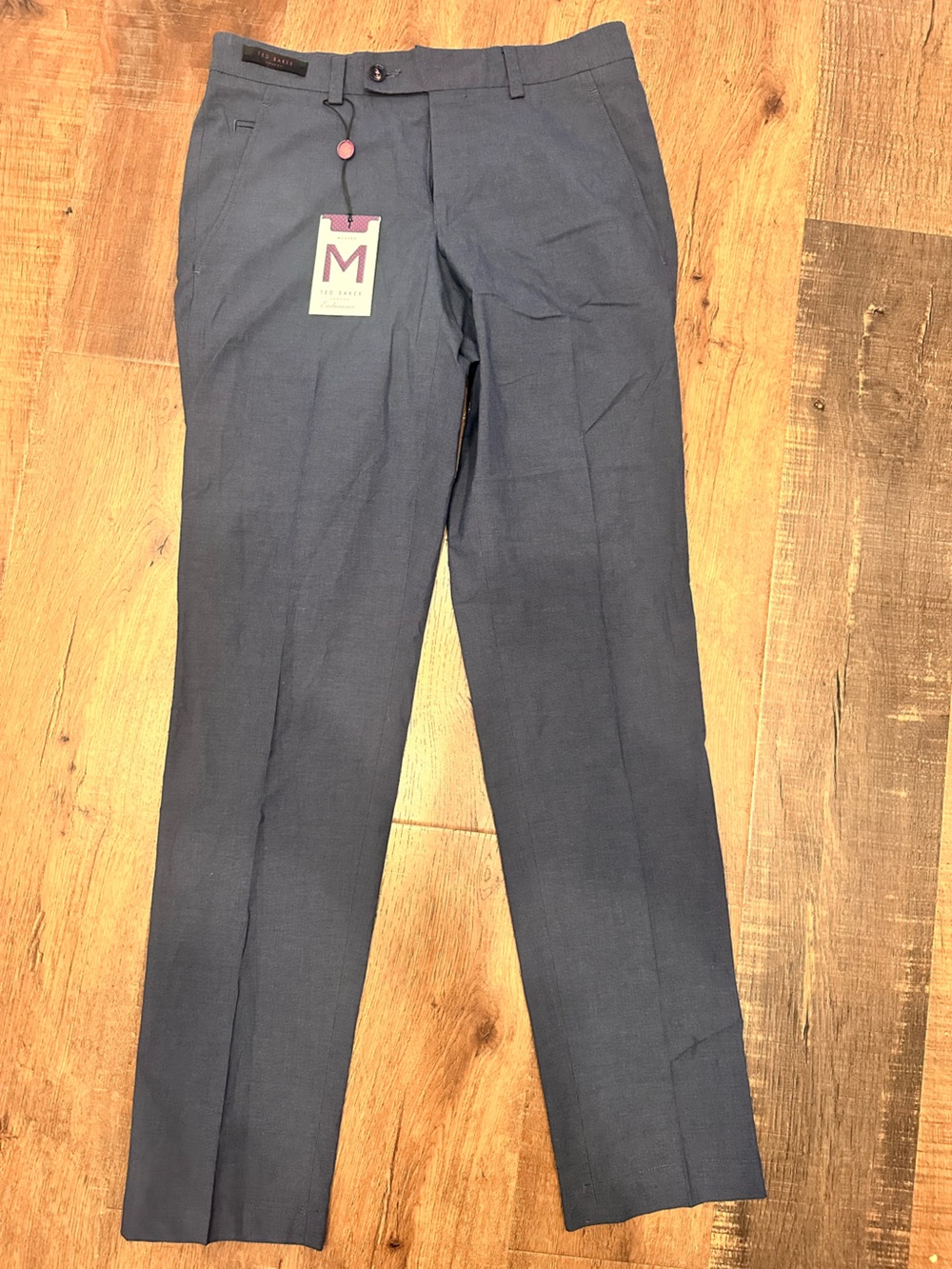 Ted baker men’s blue cotton blend dress pant 30R NWT